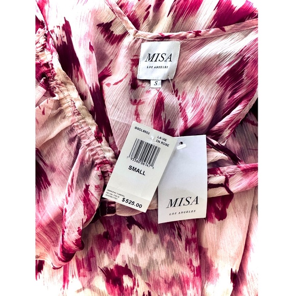 Misa Los Angeles Pink Greta Dress Size Small - Picture 9 of 10